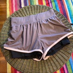 Size small grey & black Fabletics shorts